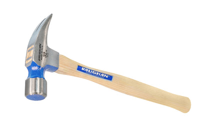 This 32 oz Vaughan 707M framing hammer is an extra-heavy framer designed to provide excellent overall balance. Mill waffle face. Rust-resistant powder coat finish. Octagonal Neck. Hickory hardwood handle. 18" handle. Made in USA. 051218107203. Extra-heavy framer designed to provide excellent overall balance