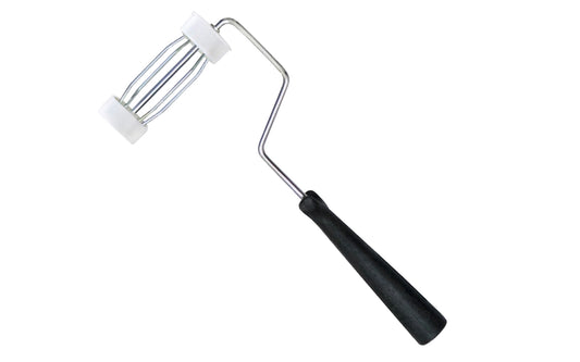This 4" Metal Roller Frame handle fits standard 4" roller covers for painting or staining, etc. 4-wire cage frame with 1/4" metal wire shank. Tough plastic handle is threaded. 009326787374