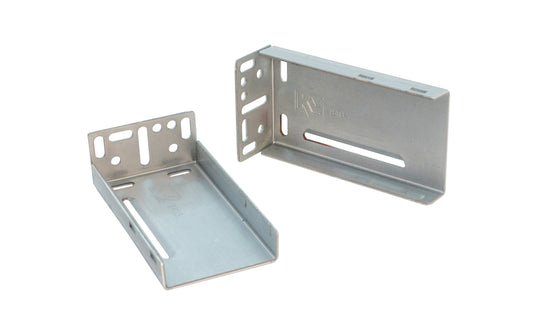 Knape & Vogt rear bracket for mounting 8417, 8419, 8430, 8450FM, 8455FM & 8400RV series drawer slides in face-frame cabinets. Zinc finish. KV Rear mount bracket for drawer guides. 029274345303. Model 8403P