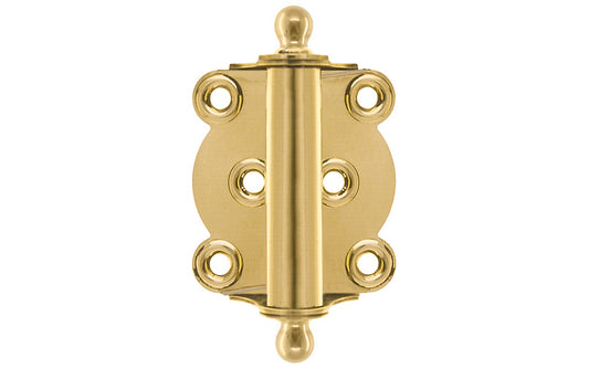 Classic Solid Brass Ball-Tip Cabinet Hinge ~ 2-1/2 x 2 – Hardwick & Sons