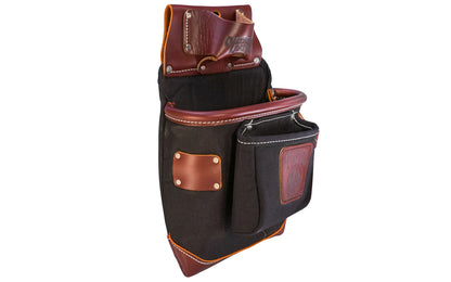 Occidental Leather Fat Lip Tool Bag ~ Model 8582 - Fits a 3" work belt - These bags are 10" deep & feature a full leather boot along with a distinctive leather "FatLip" bag mouth. Leather "FatLip" keeps the bag formed, open, & protected against abrasion. Made of Nylon & genuine Leather - 13 total pockets & tool holders