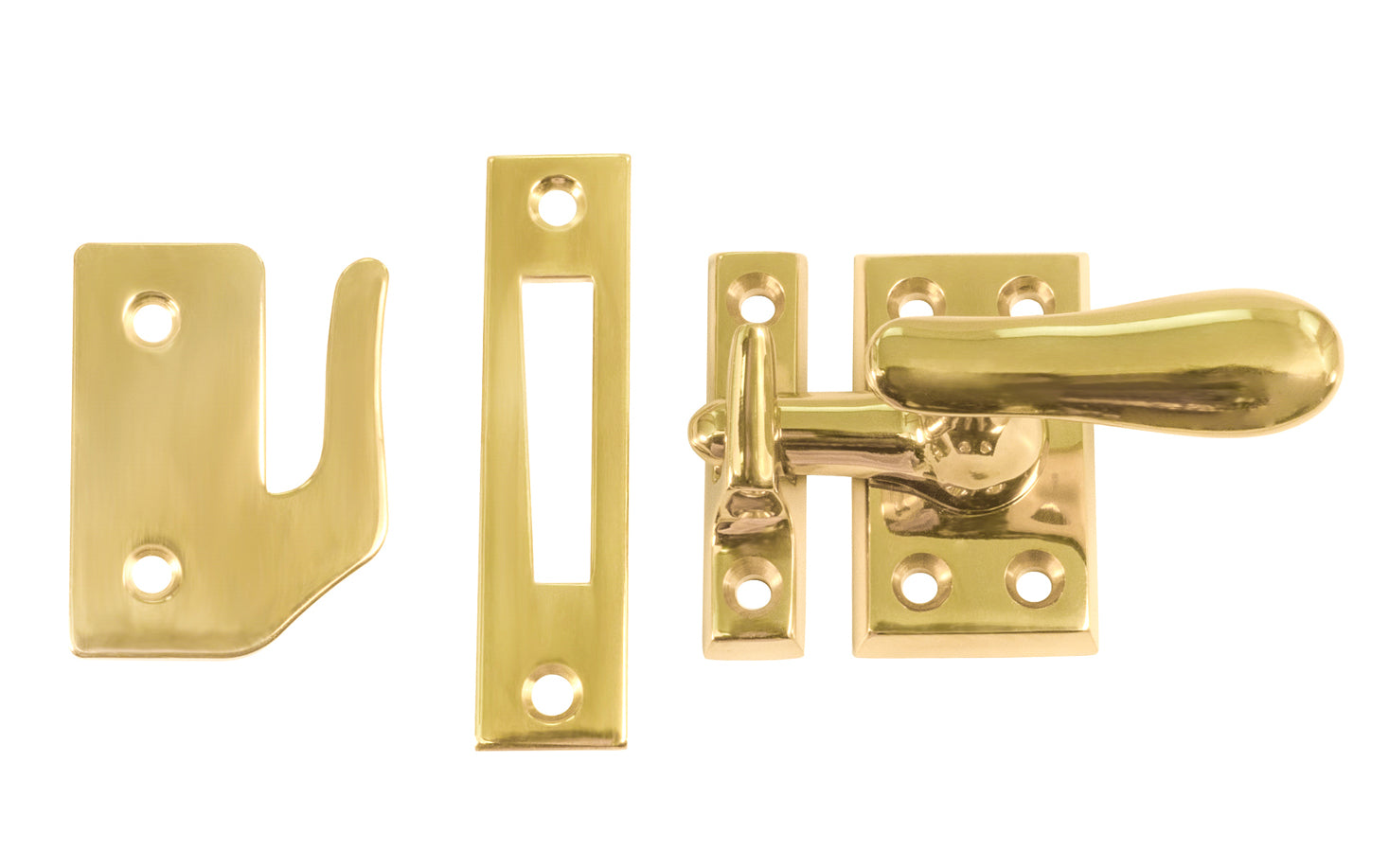 Brass Window Latch Casement Window Latch in Solid Brass ~ Large Size – Hardwick & Sons