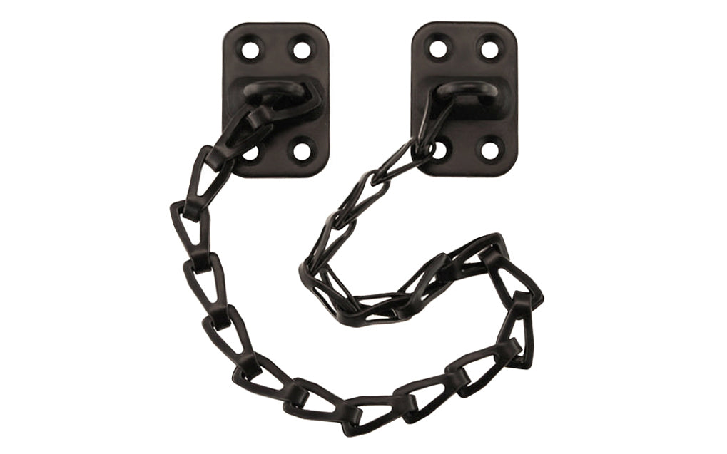 Classic & traditional sturdy transom window chain with solid steel mounting bases. The 12