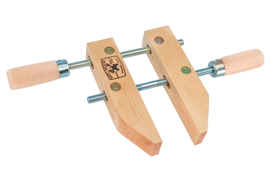 4-1/2" Opening Capacity - 8" Jaw Length - Fine quality hard maple jaws apply even pressure to a broad area. Bench clamp for gluing & assembly work. Spindles & swivel nuts are made of cold drawn carbon steel. Threads have double leads for rapid operation & close tolerances for extra wear. Made in USA. 099687000083