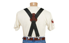 Occidental Leather "Oxy" Work Suspenders are serious nylon suspenders designed to hold your pants or tool belts ~ Model 9020B - Extra heavy 2” wide straps are fully adjustable both front & rear (non-stretching). Heavy harness leather rear spreader. Made of industrial nylon material & genuine leather. 759244049107