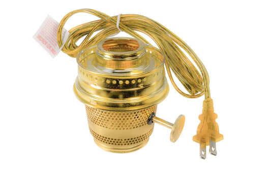 Aladdin Solid Brass Electric Burner with Lox-On Gallery - N185B.