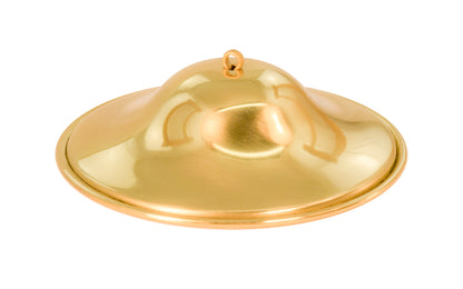 Solid Brass Aladdin Smoke Bell made by the Aladdin Mantle Lamp Company. Model 1021A. Fits both current brass hanging lamp frames. Fits models H715 and 155-02. 