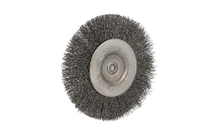 Alfa Tools 3" Coarse Wire Wheel - 1/4" Shank. 0.012" Wire Diameter. 6000 RPM max. All-steel construction. Applications include deburring, blending, removal of rust, scale, dirt, & finish preparation prior to painting or plating.  Made by Alfa Tools.      