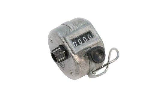 Japanese Togoshi Hand Tally Counter. A high quality Japanese Hand Tally Counter made by Togoshi in Japan. It’s a nickel-plated, precision-engineered hand held counter that can register up to four-figure with a reset button. Great for counting during harvest time. Made in Japan. 083114001200