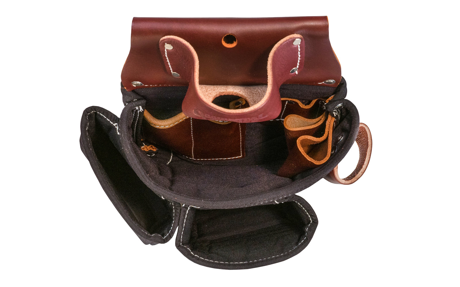 Occidental Leather B8060 OxyLights 3 Pouch Fastener Bag - Black