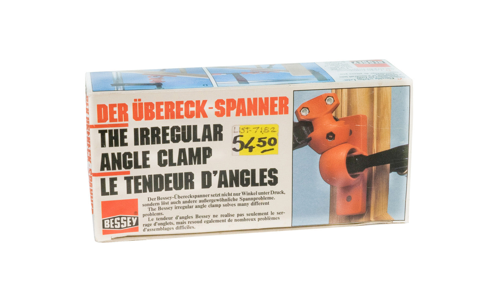 Bessey Irregular Angle Clamp "Der Ubereck-Spanner" Model ES.  Made in Germany. 4008158002101