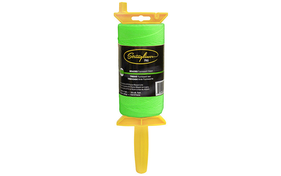 Stringliner Braided Mason Line Reel - Fluorescent Green – Hardwick & Sons