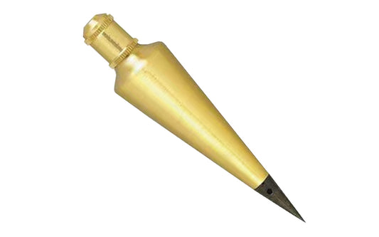 Find plumb quickly & easily with Johnson's brass plumb bobs. 8 oz plumb bob. They feature a durable, brass-plated body with a lacquer finish to resist corrosion. The removable cap allows you to install string or line quickly & easily, & hardened steel tip is replaceable. Johnson Level Model 108. 049448108008