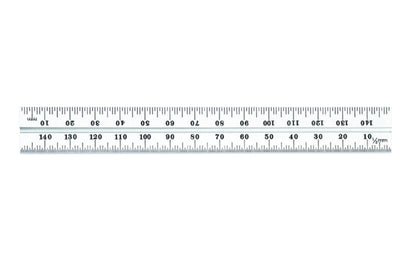 Starrett 6" Metric Blade for Combo Square - 1.0 mm, 0.5 mm Grads Blade only.  Made in USA. Model CB150-35