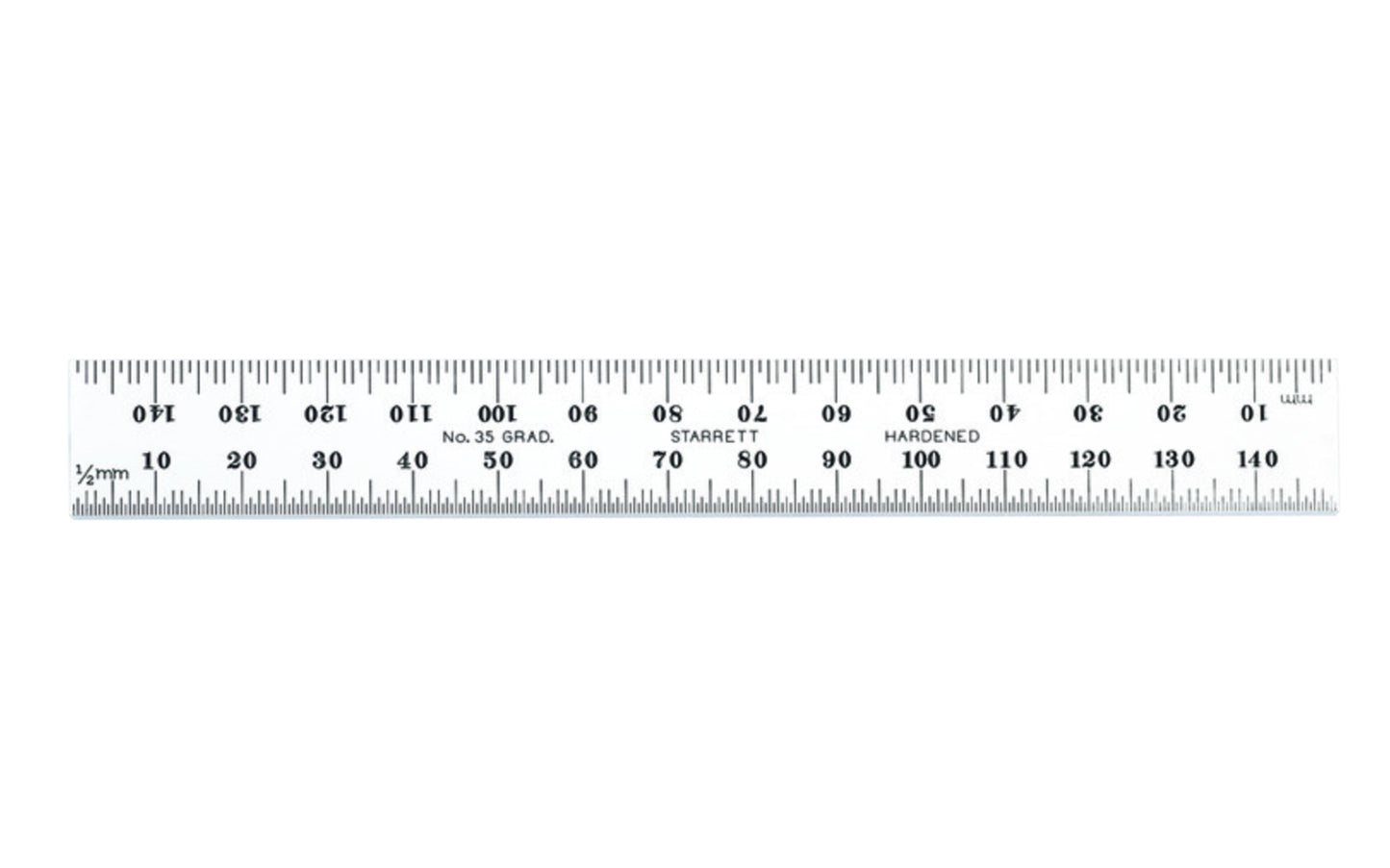 Starrett 6" Metric Blade for Combo Square - 1.0 mm, 0.5 mm Grads Blade only.  Made in USA. Model CB150-35