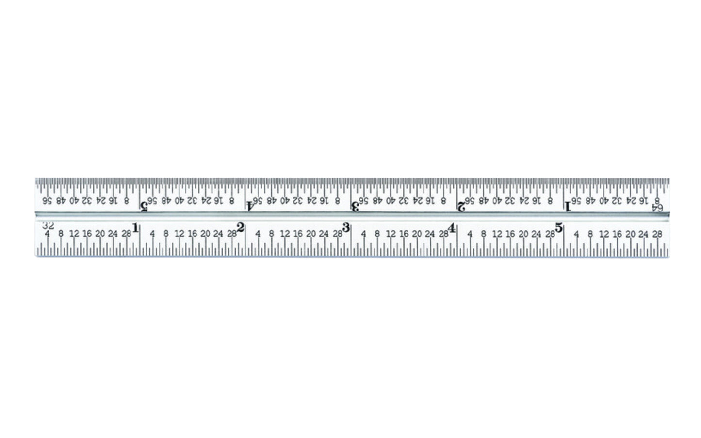 Starrett 6" Blade for Combo Square - 1/32", 1/64", 1/50", 1/100" Grads. Satin Chrome finish blade. Model CB6-16R. 049659500820. Made in USA