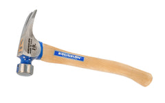 This 19 oz Vaughan California Framer Model CF2HCP has a smooth face & extra large 1-1/4" diameter striking face on framing hammer. The Rip hammer has magnetic nail starter & 19 oz head weight. Curved Hickory hardwood handle & 17" overall length. Rust-resistant powder coat finish. Model CF2HCP. 051218116106.