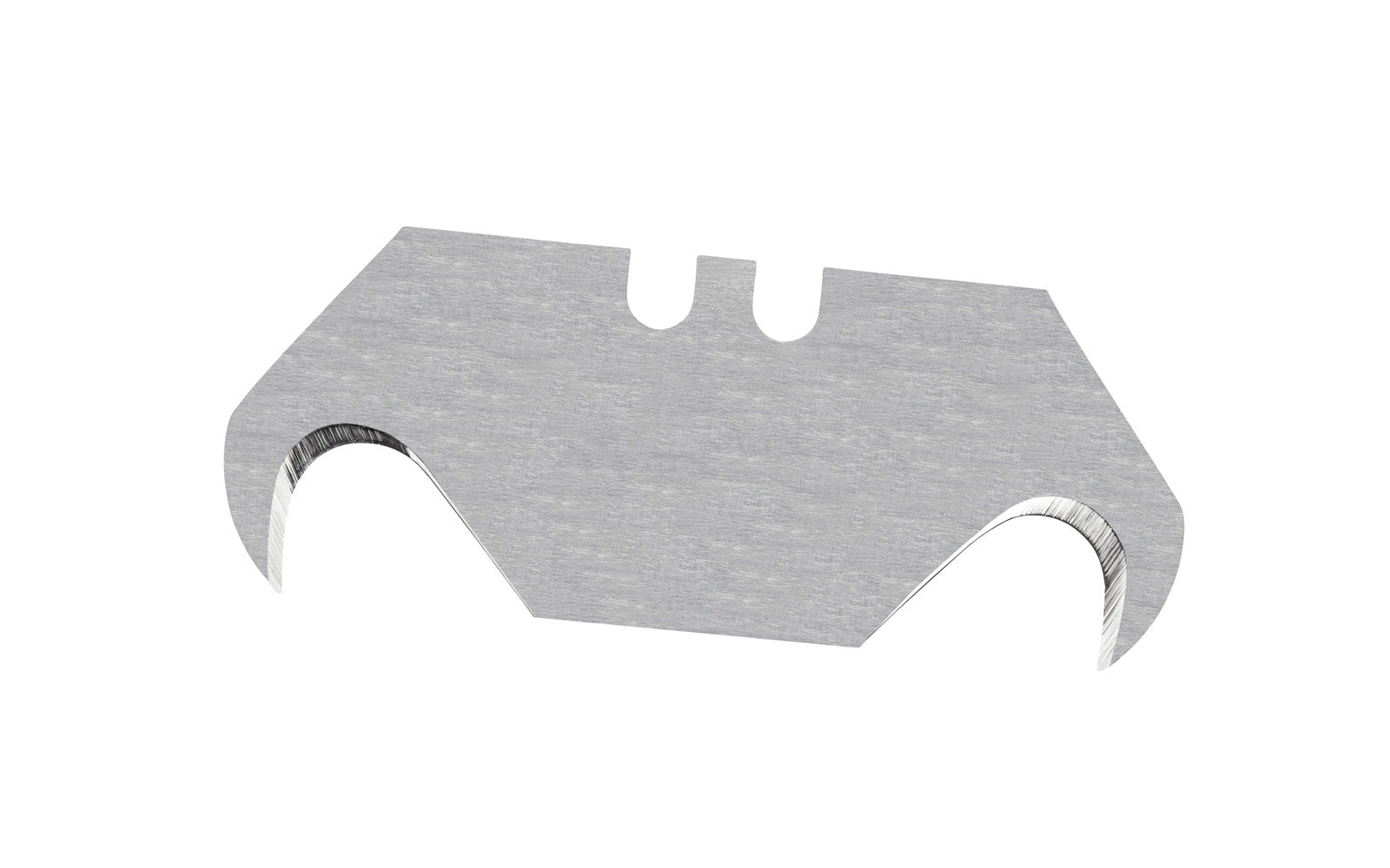 These Hook Utility Blades are made of high quality carbon steel & hold a sharp edge. Designed for linoleum, vinyl, canvas, rugs, screens, roofing materials, etc. 0.25" thickness of blade. Universal two-notch design & fits most standard utility knives. 5 Pack. PHC - Pacific Handy Cutter.  Made in England. 073441000830