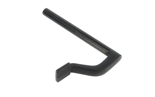 A cast iron holdfast with an 11/16″ diameter post & a reach of 3-1/2″. Use a mallet & a vertical blow to lock material tight against the bench surface. Sideways blows will “unlock”. Designed for holding work in place on benchtops & made of cast iron with a black enamel finish. 800-3700. 744391121820