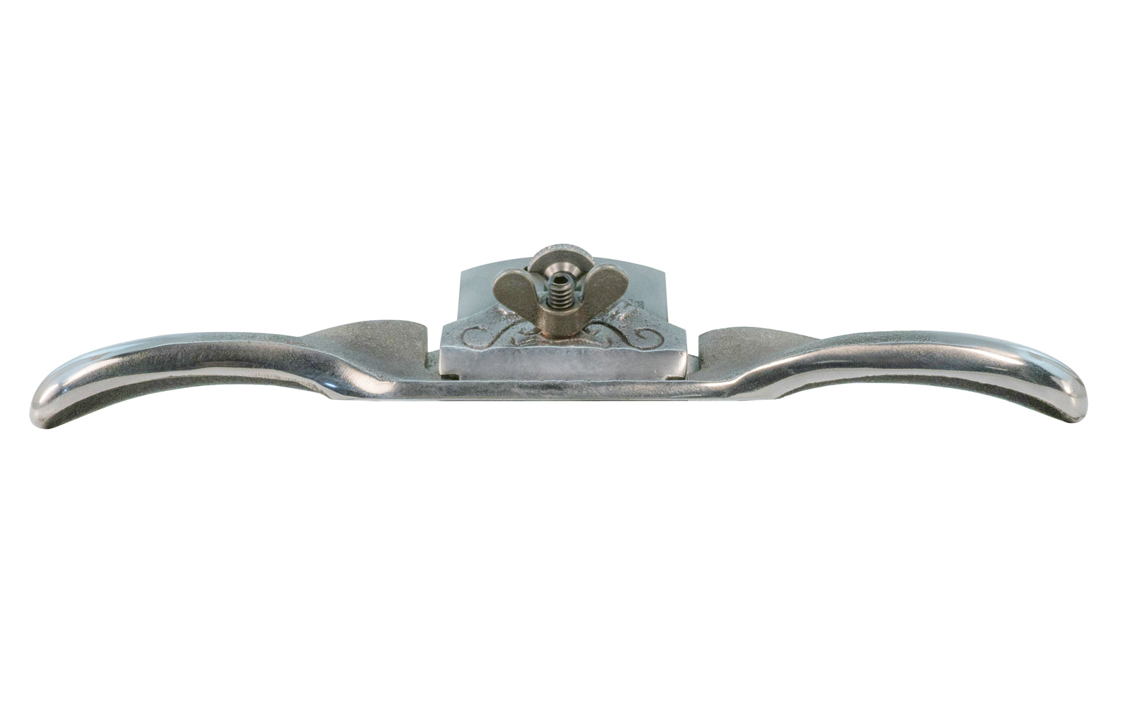 Clifton 650 Curved Sole Spokeshave is made from very tough spheridal graphite/malleable iron. Cryogenically treated .01 tool steel HRC 59-61. Fully adjustable blade for depth of cut, resting at 25° angle. 2-1/8