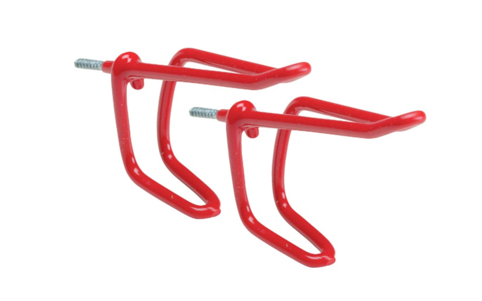 These Vinyl Coated Screw-In Coat Hooks are designed for hanging tools, clothing, housewares, etc. Red color vinyl. 5 lb. safe working load. 2-Pack. 009326208824