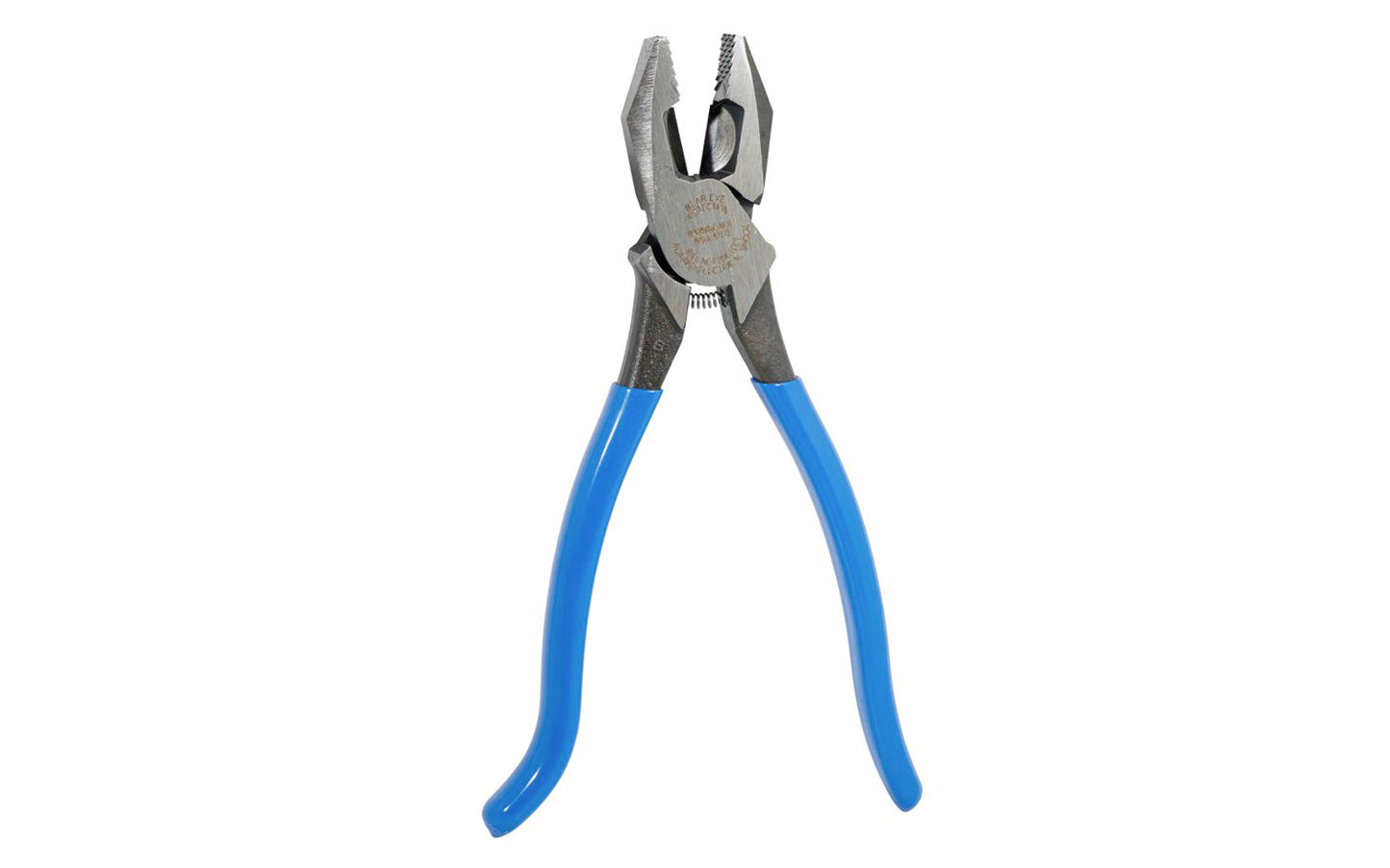 Klein Tools 9-1/4" Ironworker's Pliers "Heavy Duty" D2000-9ST cuts ACSR, screws, nails & most hardened wire. It can twist & cut soft annealed rebar tie wire as well. It has a high-leverage design; rivet is closer to the cutting edge for 46-Percent greater cutting & gripping power. 9-1/4" overall length. 092644703829