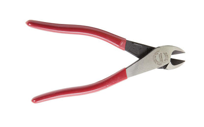 These Klein Tools 8" Diagonal Cutting Pliers D228-8 have a high-leverage design to provide 36% greater cutting power than other pliers. The hot-riveted joint ensures smooth action with no handle wobble. Klein Tools specializes in making some of the world's finest pliers. 8" overall length. 092644720406