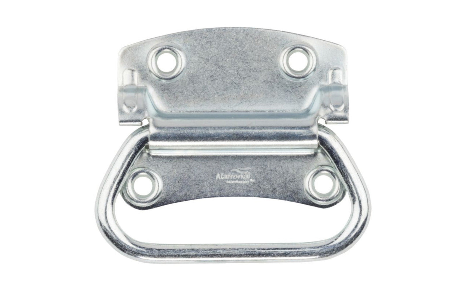 This 3-1/2" chest handle is made of cold rolled steel. Designed for smaller chests & boxes. Zinc-plated steel. Sold as one handle in pack. National Hardware Model No. N117-002. 038613117006. 3-1/2" Zinc Plated Steel Chest Handle