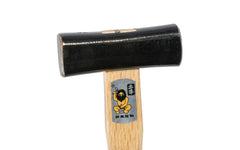 Japanese Dogyu Ryoguchi Genno Hammer has a flat face that is used for driving nails & tapping chisels, while the slightly curved convex face is used as a nail set hammer, making sure the nails are flush with the wood without damaging the surrounding area around the nail. Japanese Carpenter hammer - Made in Japan - 8 oz - 12 oz - 15 oz - 20 oz