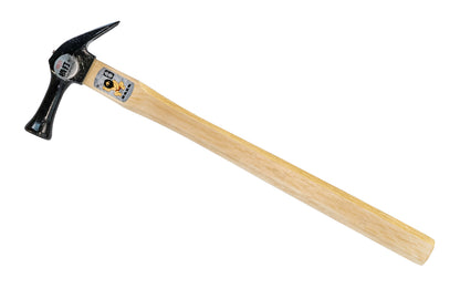 This smooth face Japanese Dogyu Kariwaku hammer is a good all-purpose hammer that's great for framing work. Hammer claw is shorter than most hammer claws, resulting in more leverage in nail pulling. Wooden handle is made of Japanese White Oak - Weight:  275 g  /  9.70 oz - 4962819001479 - 390 mm (15-1/2") Length 