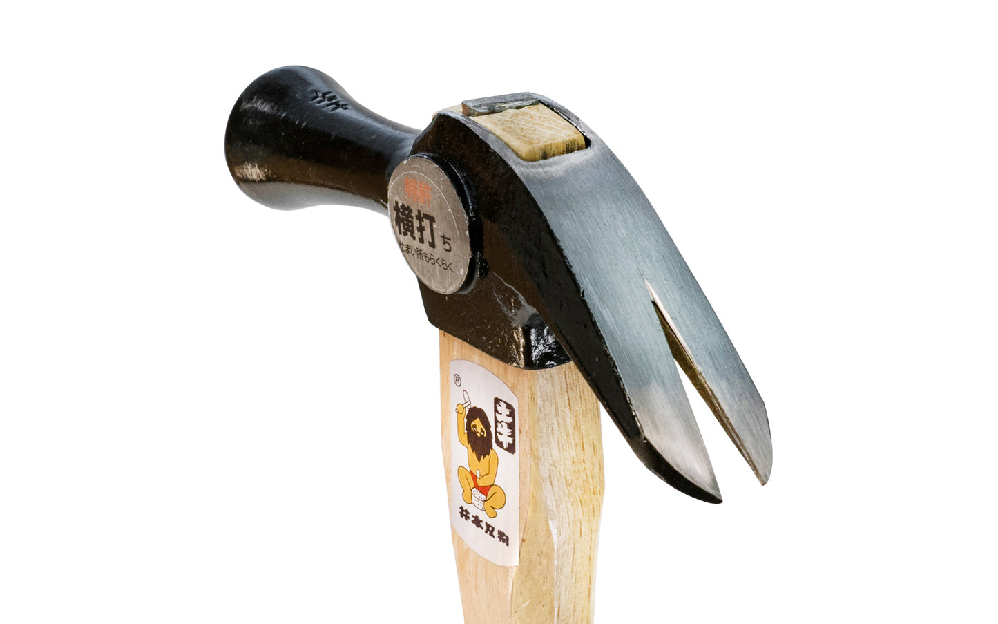 This smooth face Japanese Dogyu Kariwaku hammer is a good all-purpose hammer that's great for framing work. Hammer claw is shorter than most hammer claws, resulting in more leverage in nail pulling. Wooden handle is made of Japanese White Oak - Weight:  690 g  /  24.33 oz - 4962819001035 - 390 mm (15-1/2") Length 