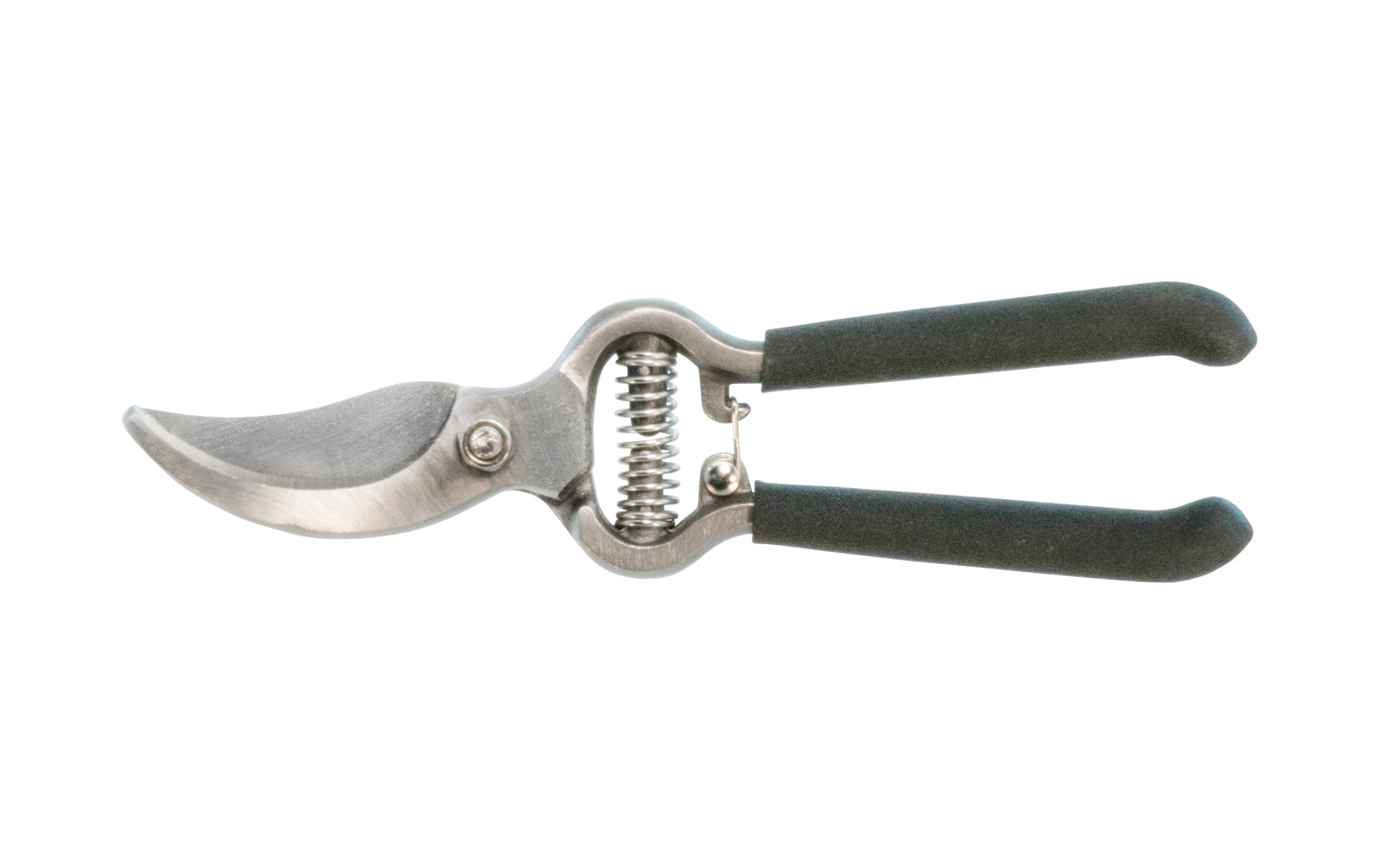 These drop forged bypass pruners have a precision ground blade with a cutting capacity of 5/8" cutting diameter max (live). Heavy-duty internal spring with a secure safety lock. Black nonslip grip handle. Great for use outdoors & in garden for floral trimming. Heavy duty internal spring for a cleaner cut. 8-1/4" length