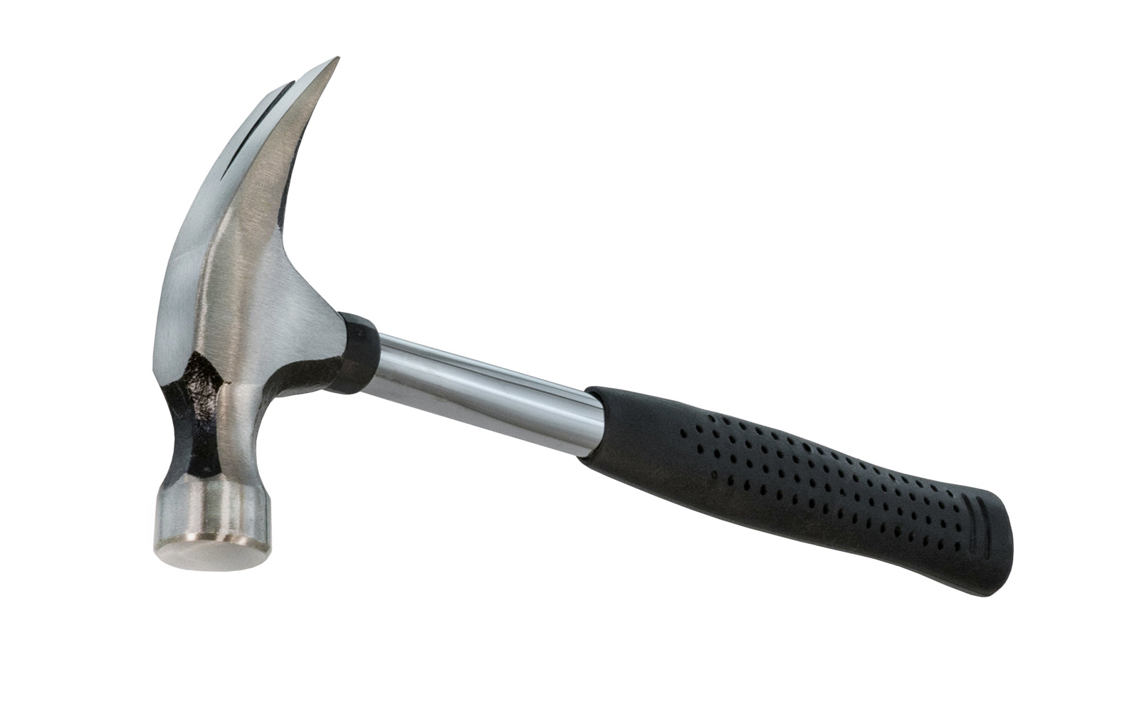 16 oz Rip Hammer with a hollow steel tubular handle with a cushion grip. 16 oz head weight