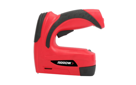 Arrow E21 Cordless Electric Staple Gun is good for general repairs, professional uses, upholstery, decorating, craft. Cordless  3.6 V / 1500mAh stapler gun. Works with Arrow JT21 Staples: 1/4" (6mm), 5/16" (8 mm), & 3/8"(10 mm). USB charging port. Great for working in areas with limited power sources. 079055582151