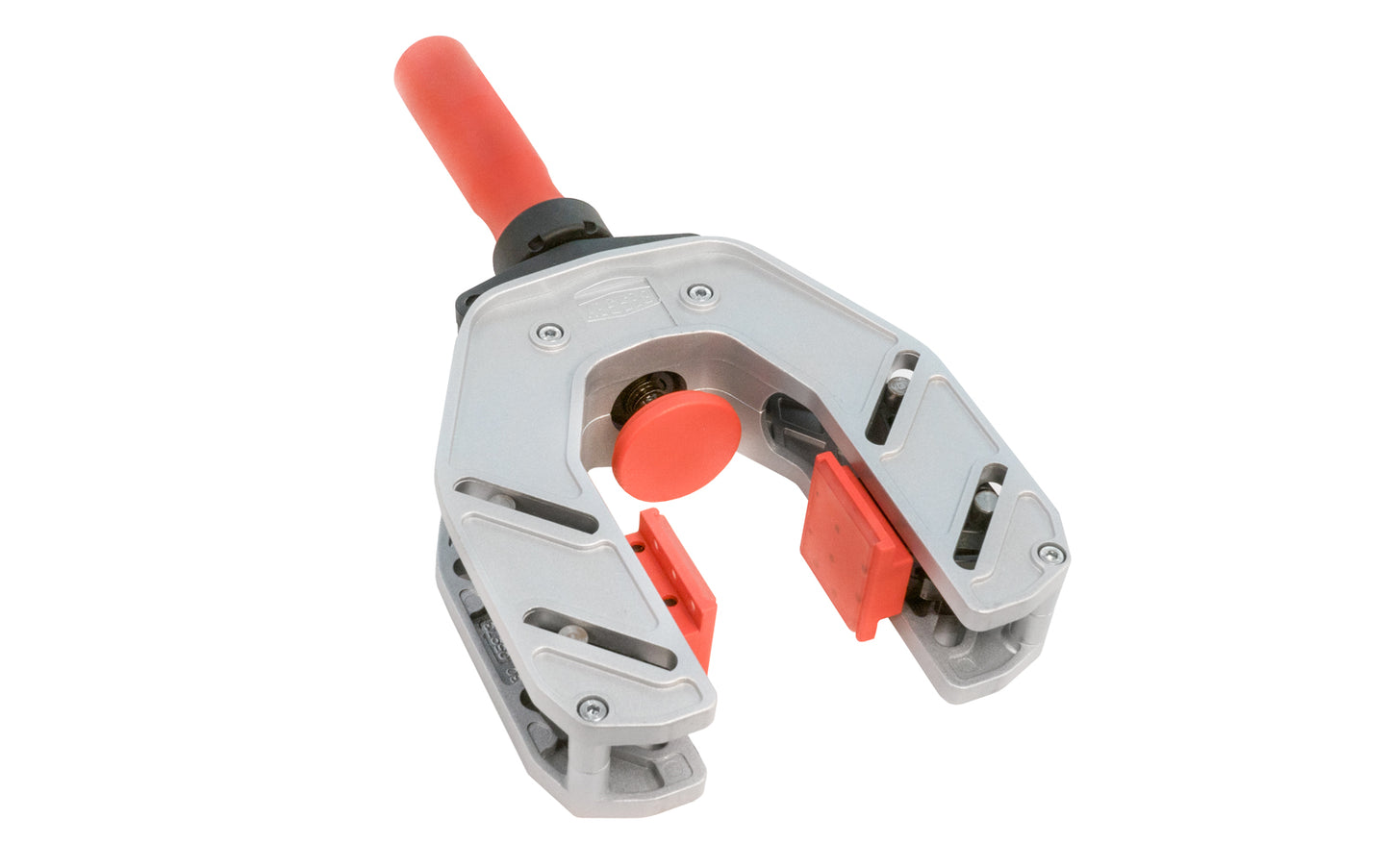 This Bessey One-Hand Edge Clamp EKT-55 is made of lightweight Aluminum construction which makes EKT the perfect tool to secure edge banding with just one hand & improve productivity. Two large non-slip, opposing, gentle jaws for positive grip. The jaws have a non-slip plastic coating for a solid grip. Made in Germany ~ 911620067956