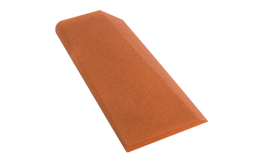 Norton Round Edge Fine India Slip Stone with fine grit aluminum oxide abrasive. To improve sharpening & reduce clogging, use with oil. Great for sharpening carving tools, V-tools, & gouges. 4-1/2" length  x  1-3/4" width  -  1/2" x 3/8" thickness. Made by Norton, Saint Gobain. Model FSSP44. 699366134117