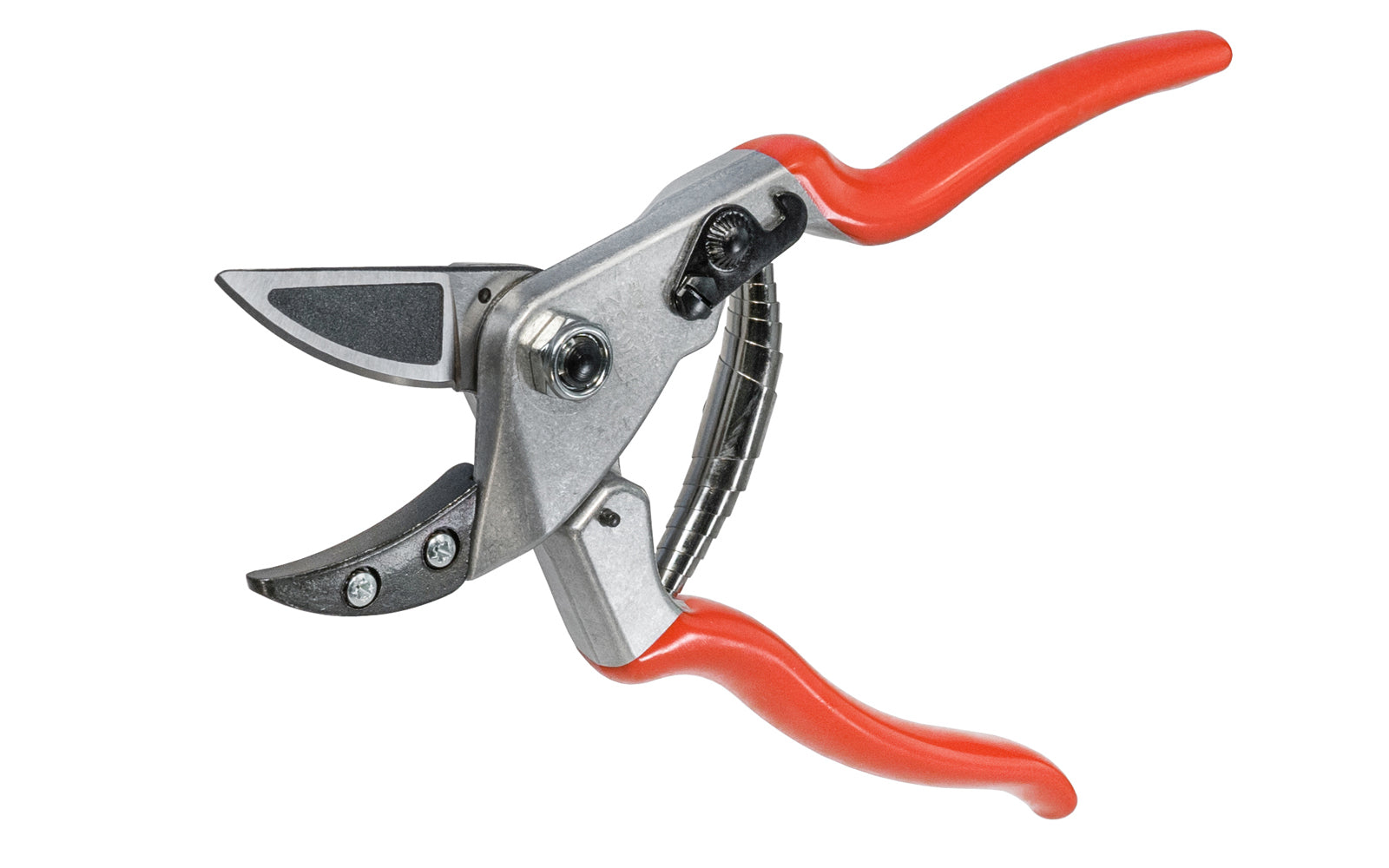 Made in Switzerland - Felco - Model 32 - Swiss Made anvil pruner - Large Hand Size - quality & special Swiss curved anvil pruner made by Felco in Switzerland. These pruners are comfortable & light, with a blade made of high-quality hardened steel. - Cutting diameter 1" (25 mm) - Spring loaded - 783929100722