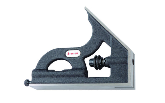 Starrett H11-1224 Square Head Only for 12" Combination Square Blade, Combination Sets & Bevel Protractors. Cast iron head with black wrinkle finish.   Made in USA. 049659500714