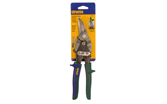 These Irwin 10" Aviation Snips "Cuts Right & Straight" are great for cutting sheet metal, vinyl, plastic, rubber & many other applications. Compound cutting action with textured grips & E-Z close latch. The handle grips on tin snips provide superior comfort & resist twisting.. Model 2073112. Tin Snips. 038548089058