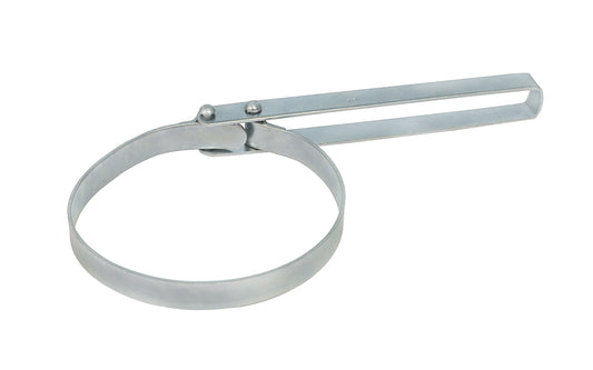  A steel oil filter removal wrench.  Made in Japan.  3-3/4" Inside Diameter of steel band. A Japanese Oil Filter Remover Wrench Tool. N-17. 3-3/4" ID. Steel Oil Filter Wrench. 