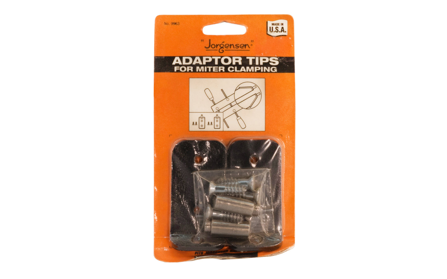 Jorgensen Adaptor Tips for Miter Clamping - Model No. 9963.  Made in USA. 044295996303
