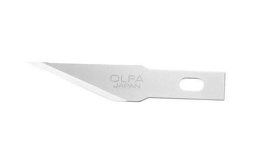 These Olfa KB4-S/5 Precision Art Blades is for intricate & detailed work. Crafted from premium Japanese tool steel, these blades are tempered for strength to remain ultra sharp throughout your project. Precise 23° angle for detailed cutting. Designed for Olfa AK knife & AK-4 knife. 5 Pack. 091511500905. Made in Japan