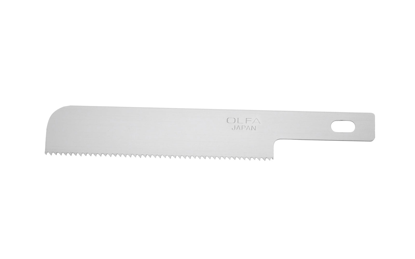 These Olfa KB4-WS/3 Precision Saw Serrated Art Blades are good for cutting plastic or wood for dioramas or mixed media art projects. Tackle balsa & basswood modelmaking with this Serrated Olfa Blade.  Perfect for model making, crafts & hobby, & more. Designed for Olfa AK-4 knife. 3 Pack. 091511501087. Made in Japan