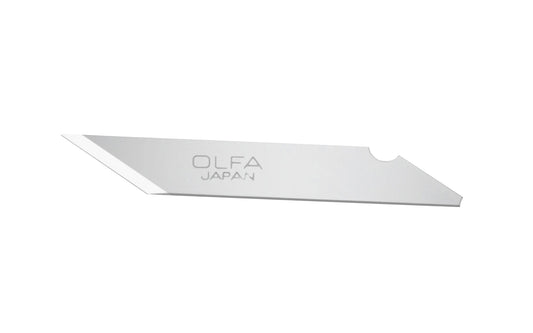 These Olfa "KB" Replacement Art Blades. 25 Pack are multi-purpose art blades. Premium quality blades for superior sharpness & edge retention. 6 mm blade width. Japanese carbon tool steel. Olfa Model KB. 9161. 10 Blades. 25 blades in pack. Designed for Olfa AK-1 knife & AK-4 knife. 091511500134. Made in Japan