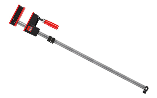 Bessey Parallel K-Body REVO JR Bar Clamps have 90 degree jaws that make cabinet work, frame ups, drawers & any other right-angle glue-up a much easier task. 36" max opening - 3-1/4" throat depth - Model KRJR-36 - Bessey K Body REVO JR - The large surface areas distribute high clamping force evenly - Wooden Handles - 091162001431