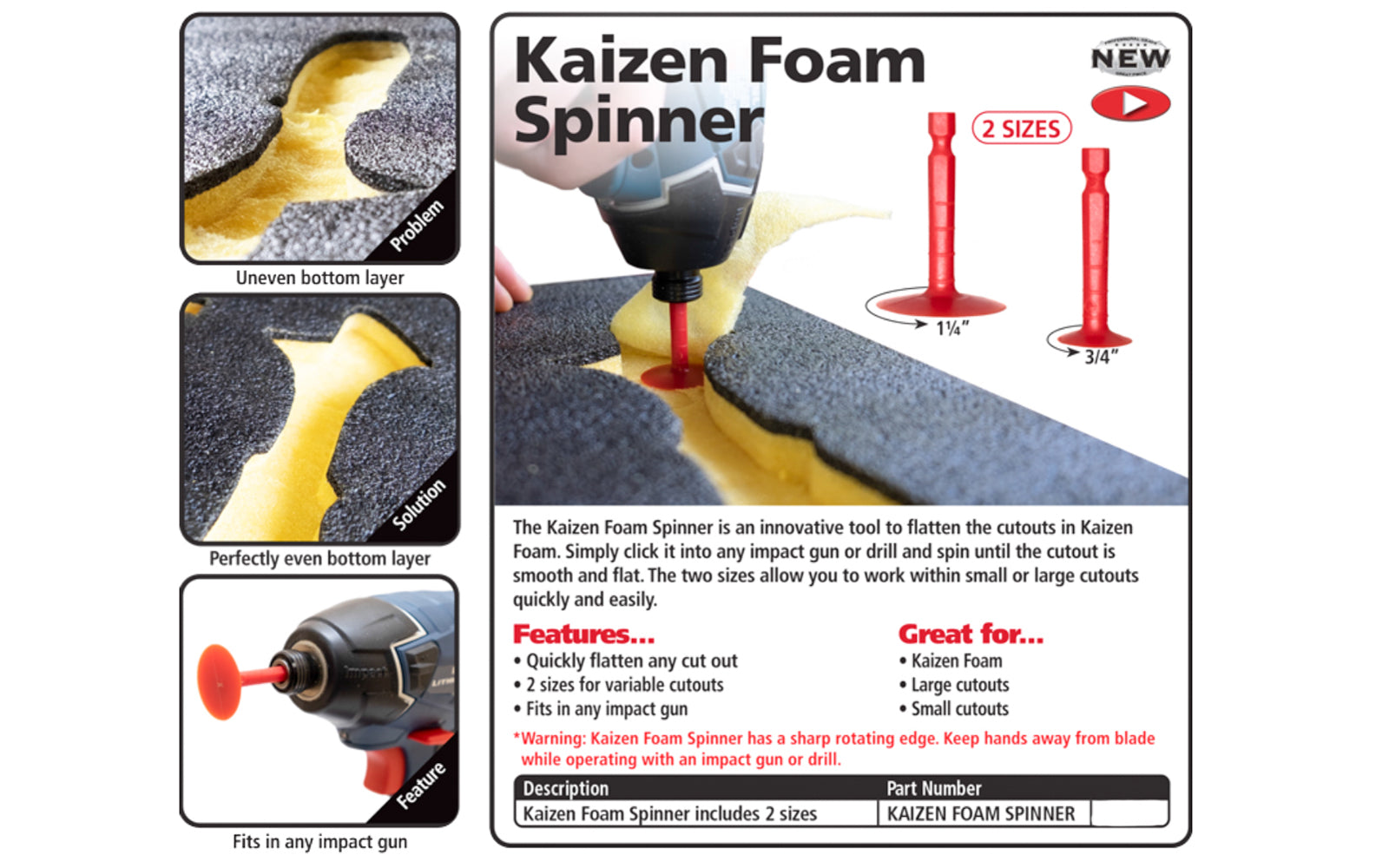 FastCap Kaizen Foam Spinner