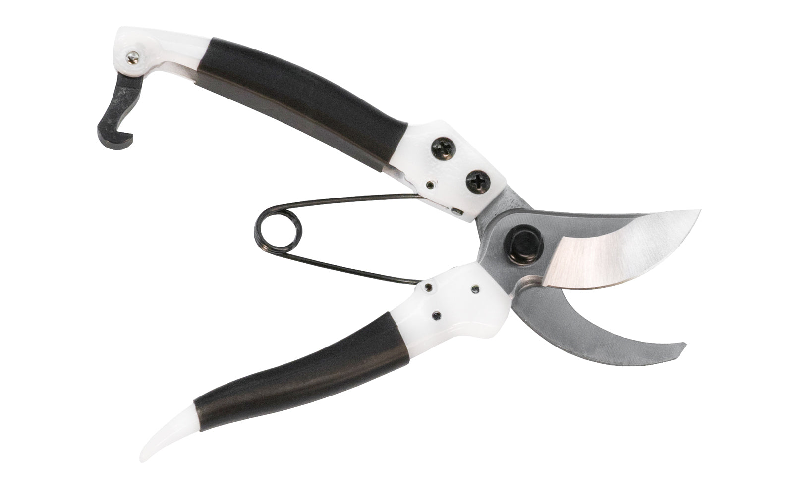 These Japanese Kamaki Bypass Pruners are good quality pruners that have nice smooth cuts. Great multi-purpose pruner great for many various garden tasks such as trimming, pruning, thinning, & general purpose cutting. Locking mechanism on the end of the handle. Rubberized no-slip grip handle. Model 880. 4953699008801