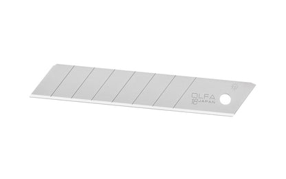Olfa "LB-50B" 18 mm Replacement Blades are Heavy-Duty Silver Snap-Off Blades. 50 Pack - 18 mm (3/4") wide blade. Heavy duty snap-off blade. Olfa general purpose silver blade. Expertly honed premium Japanese carbon tool steel provides durability & resilient sharp edge. 091511600193. Olfa Model LB-50B. Made in Japan