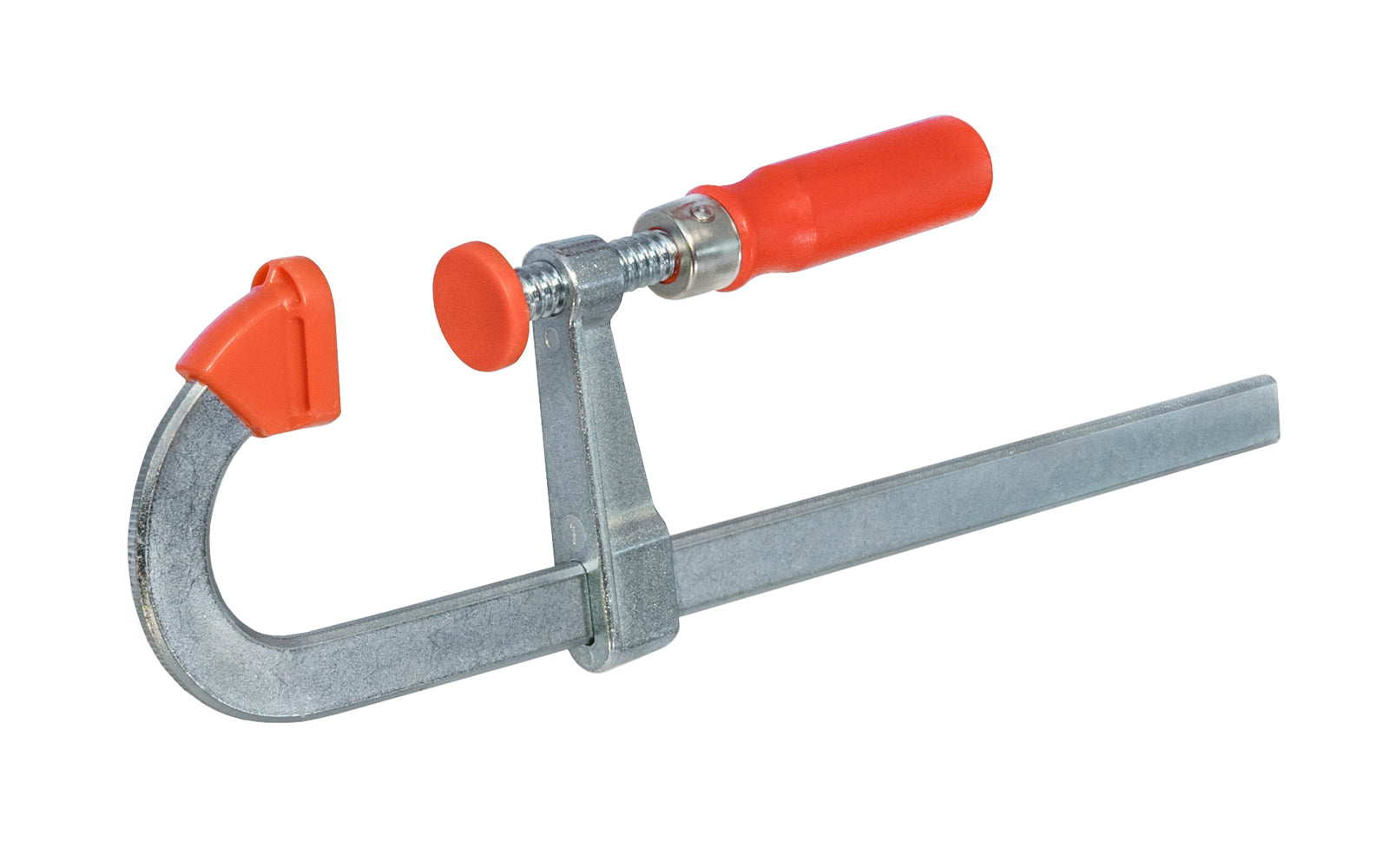 The Bessey U shaped bar clamps helps to clamp over small obstructions & apply the clamping force. Rail is made of quality steel drawn in a single piece for durability & strength. U-shape of the rail enables step-over clamping for hard-to-reach spaces. 8