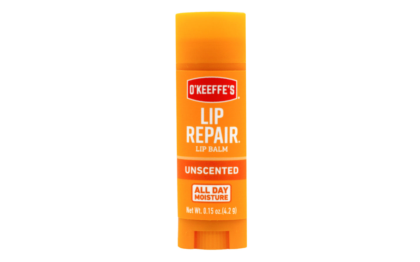 O'Keeffe's Lip Repair heals, relieves, & repairs extremely dry, cracked lips. Absorbs quickly to provide instant relief. Unscented. Made in USA. 722510002960